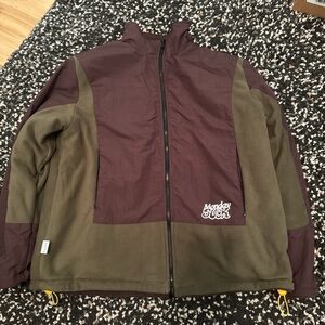 Men's Two-Tone Jacket - Brown and Olive